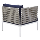 Harmony Sunbrella� Basket Weave Outdoor Patio Aluminum Armchair