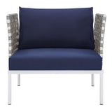 Harmony Sunbrella� Basket Weave Outdoor Patio Aluminum Armchair