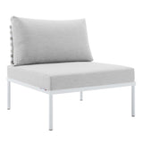 Harmony Sunbrella� Basket Weave Outdoor Patio Aluminum Armless Chair