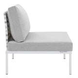 Harmony Sunbrella� Basket Weave Outdoor Patio Aluminum Armless Chair