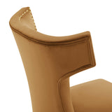 Curve Performance Velvet Dining Chairs - Set of 2