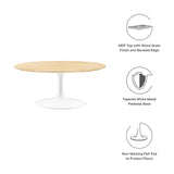 Lippa 36" Round Wood Grain Coffee Table