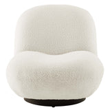 Kindred Boucle Upholstered Upholstered Fabric Swivel Chair