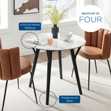 Gallant 36" Round Performance Artificial Marble Dining Table