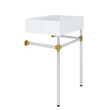 Redeem 24" Silver Stainless Steel Wall-Mount Bathroom Vanity