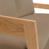 Brisbane Teak Wood Outdoor Patio Loveseat