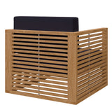 Carlsbad Teak Wood Outdoor Patio Armchair