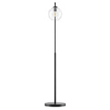 Silo Glass Globe Glass and Metal Floor Lamp