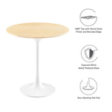 Lippa 20" Round Wood Grain Side Table