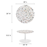 Lippa 28" Round Terrazzo Coffee Table