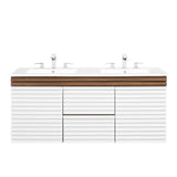 Render 48" Wall-Mount Bathroom Vanity