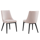 Viscount Accent Performance Velvet Dining Chairs - Set of 2