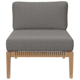 Clearwater Outdoor Patio Teak Wood Armless Chair