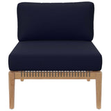 Clearwater Outdoor Patio Teak Wood Armless Chair