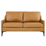 Corland Leather Loveseat