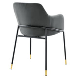 Jovi Performance Velvet Dining Armchair Set of 2