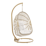 Amalie Wicker Rattan Outdoor Patio Rattan Swing Chair