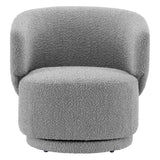 Celestia Boucle Fabric Swivel Chair