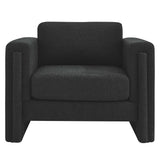 Visible Boucle Fabric Armchair