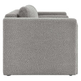 Visible Boucle Fabric Loveseat
