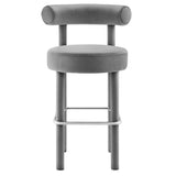 Toulouse Performance Velvet Bar Stool