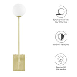 Riva White Globe Wall Sconce