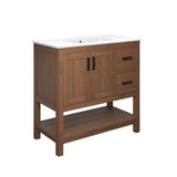 Ashlyn 36� Wood Bathroom Vanity