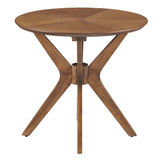 Crossroads 24� Round Wood Side Table