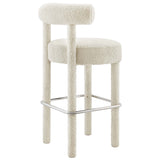Toulouse Boucle Fabric Bar Stool - Set of 2
