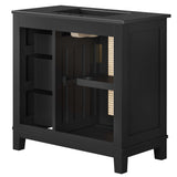 Dixie 36� Solid Wood Bathroom Vanity Cabinet