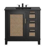 Dixie 36� Solid Wood Bathroom Vanity Cabinet