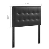 Emily Twin Upholstered Vinyl Headboard