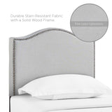 Curl Twin Nailhead Upholstered Headboard