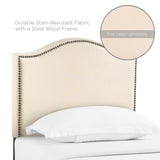 Curl Twin Nailhead Upholstered Headboard