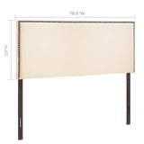 Region Nailhead King Upholstered Headboard