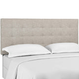 Paisley Tufted King and California King Upholstered Linen Fabric Headboard