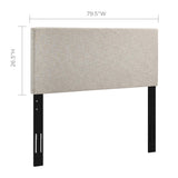 Taylor King and California King Upholstered Linen Fabric Headboard