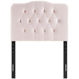 Annabel Twin Diamond Tufted Performance Velvet Headboard