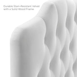Annabel Twin Diamond Tufted Performance Velvet Headboard