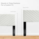 Alyson Angular Channel Tufted Performance Velvet Twin Headboard