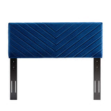 Alyson Angular Channel Tufted Performance Velvet King / California King Headboard