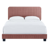 Celine Channel Tufted Performance Velvet King Platform Bed