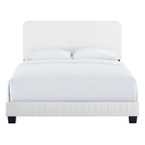 Celine Channel Tufted Performance Velvet Full Platform Bed