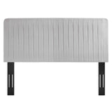 Milenna Channel Tufted Performance Velvet Twin Headboard