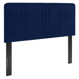 Milenna Channel Tufted Performance Velvet Twin Headboard