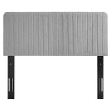 Milenna Channel Tufted Upholstered Fabric Twin Headboard