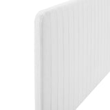 Milenna Channel Tufted Upholstered Fabric Twin Headboard
