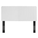 Milenna Channel Tufted Upholstered Fabric Twin Headboard