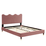 Current Performance Velvet Full Platform Bed