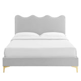 Current Performance Velvet King Platform Bed